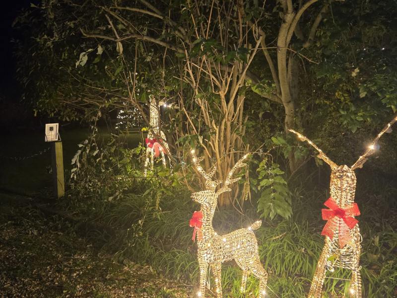 Christmas Lights, Decorations and Market at Tottington Manor in Sussex