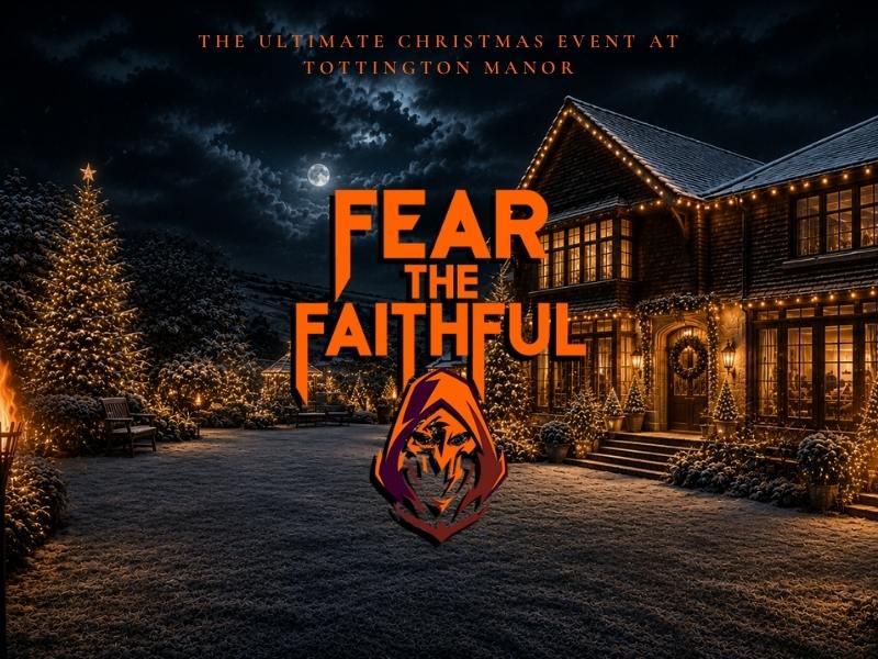 Fear the Faithful Christmas party night in Sussex