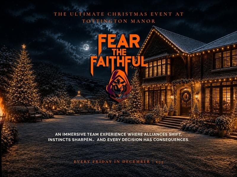 Fear the Faithful Christmas party night in Sussex