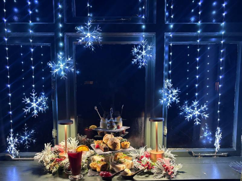 Afternoon tea with festive treats at Tottington Manorr