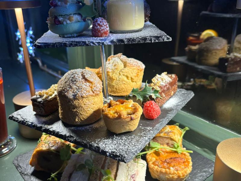 Festive tea, cakes and bubbles in Sussex