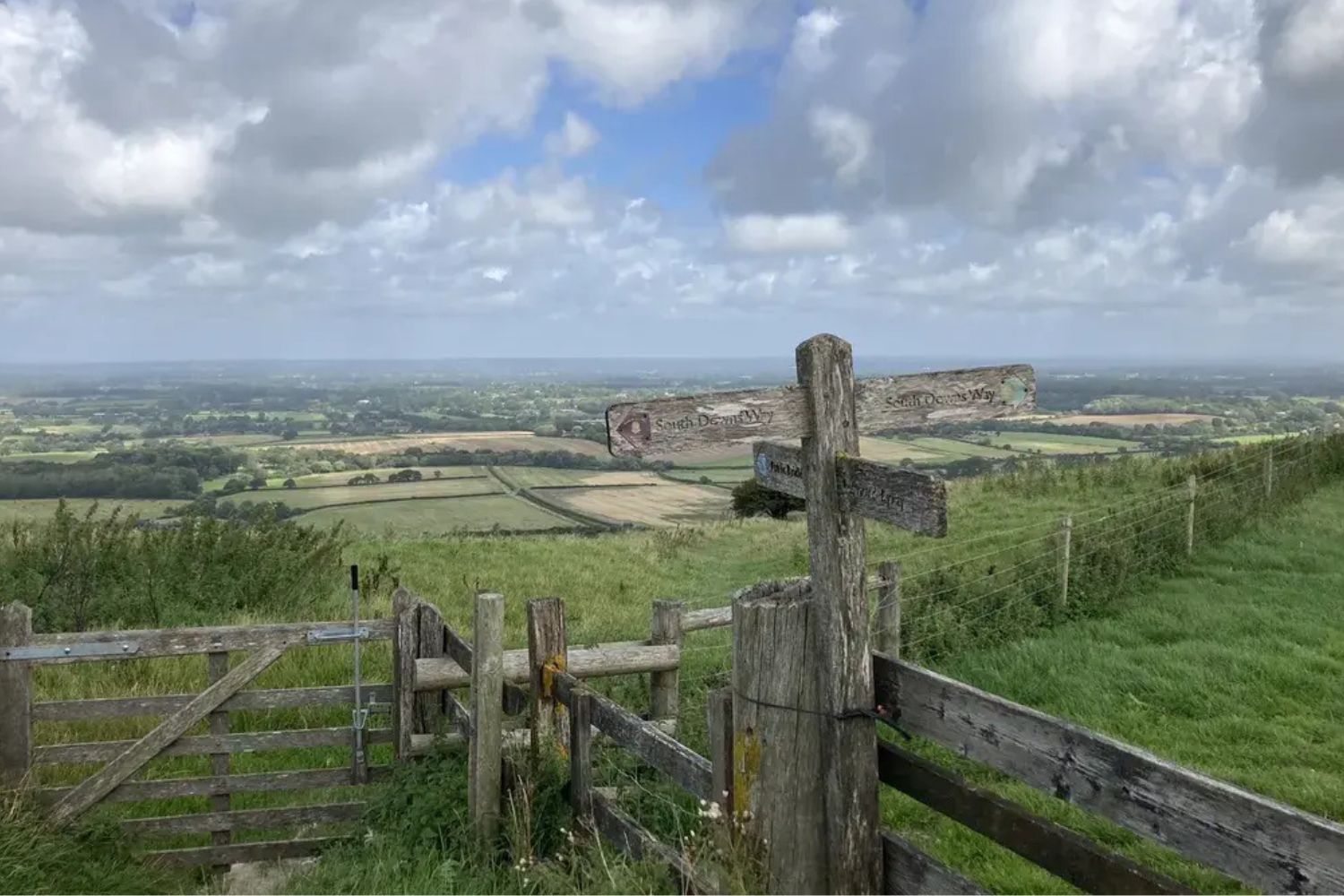 Sea view walks at Truleigh Hill from Tottington Manor