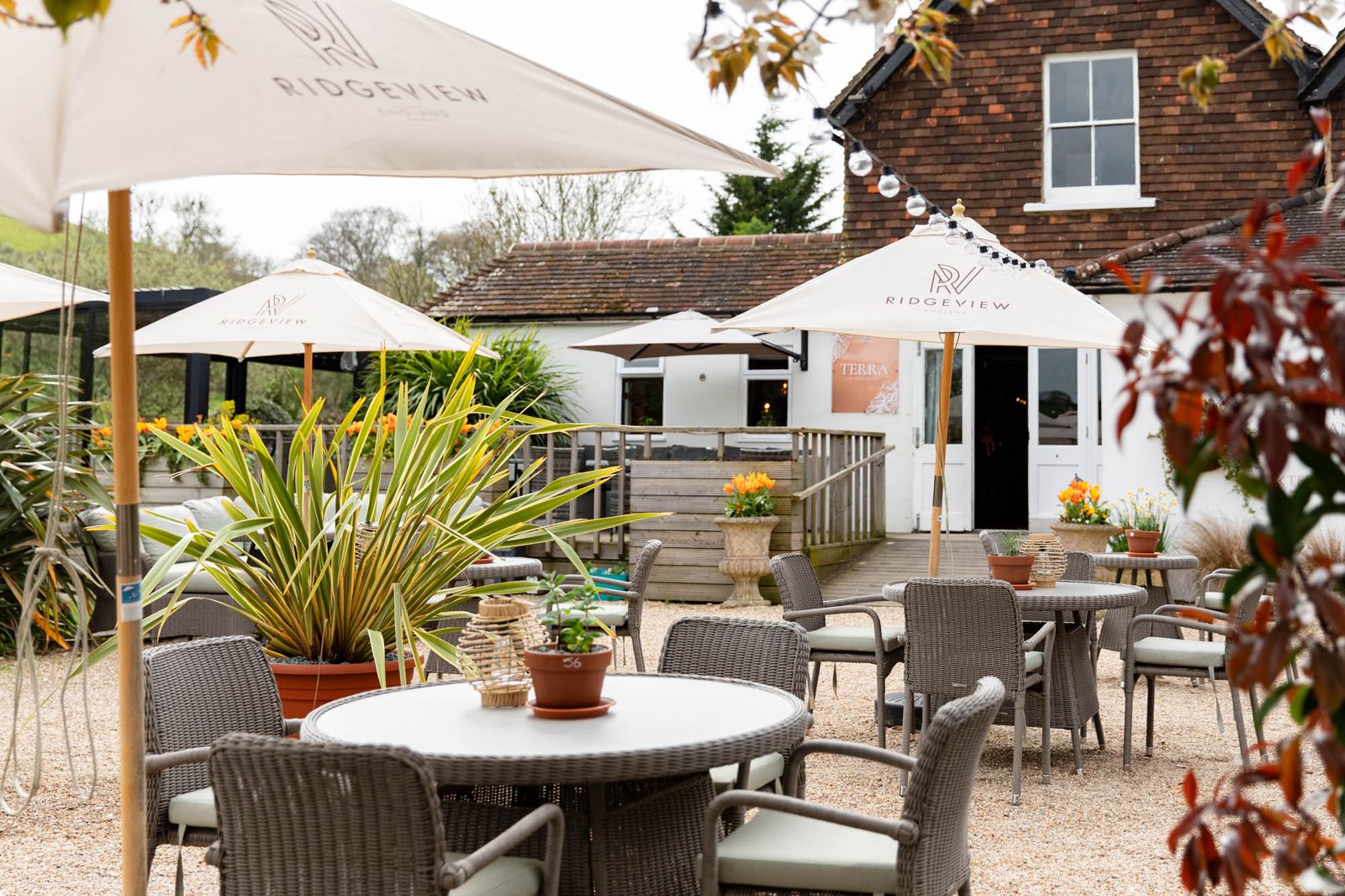 Tottington Manor courtyard for countryside business retreats near Brighton and Worthing