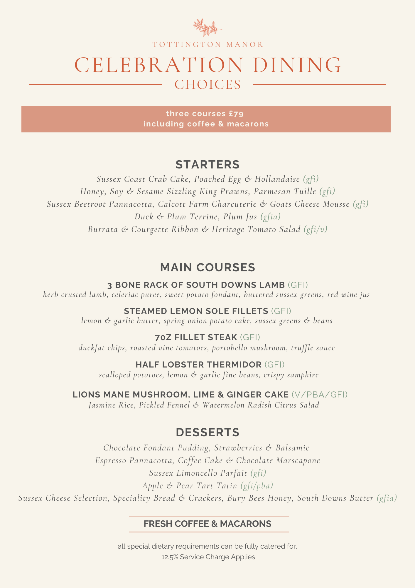 Enjoy seasonal locally sourced dishes from Sussex Farms and Producers at TERRA Restaurant near BWorthing, Sussex.