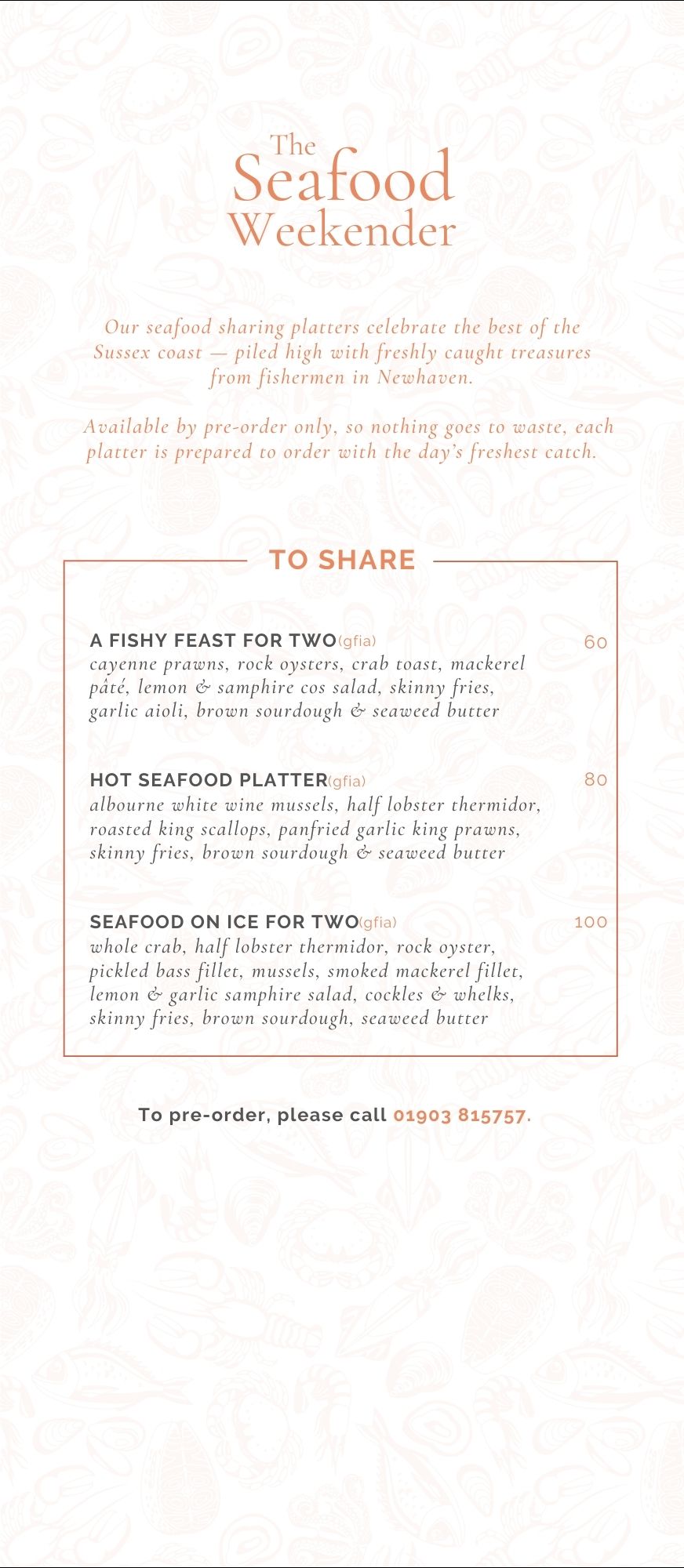 Christmas Eve Menu Menu