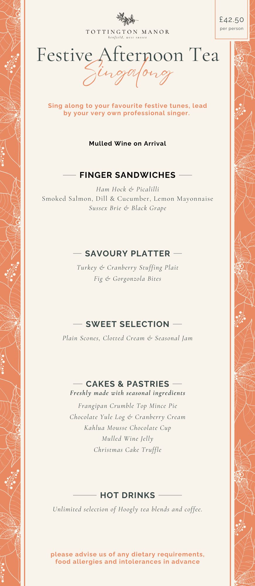 Christmas Day Menu Menu