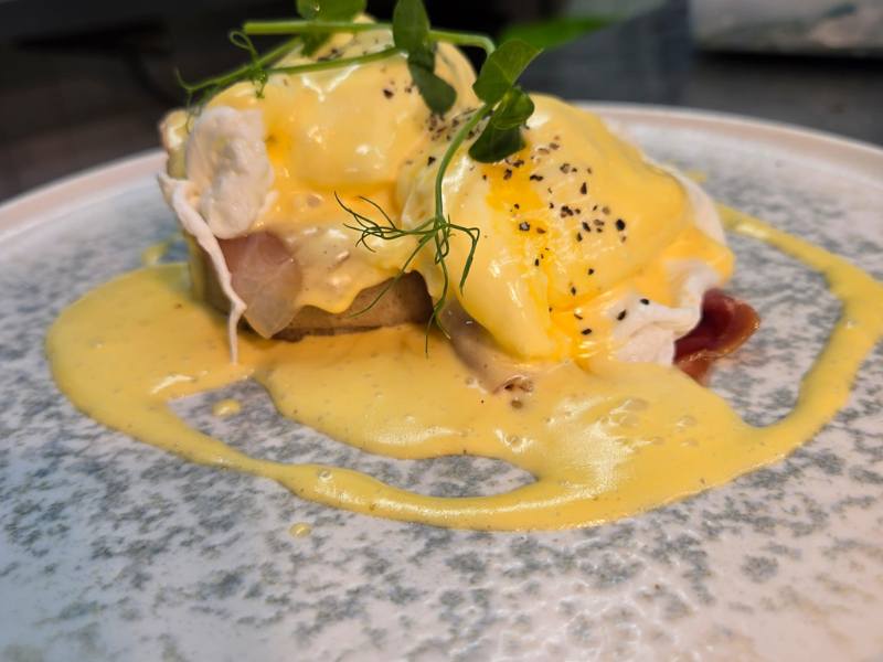 Eggs Royale for the Bride and Groom with our Without the Champagne after the Perfect Wedding Day at Tottington Manor near Worthing