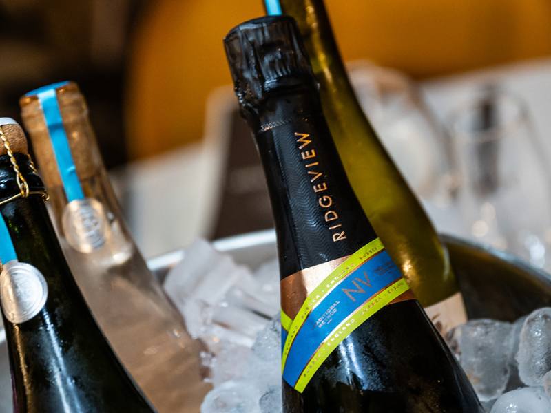 Rigeview Sussex Sparkling Wedding Toasts in the Sunshine of the South Downs near Brighton