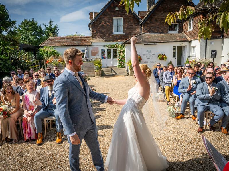 Say I do with Outdoor Twilight Ceremonies at Tottington Manor in Sussex