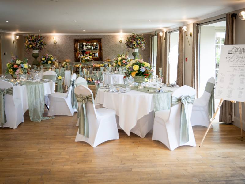 Exclusive Use Wedding Reception in the South Downs Suite at Tottington Manor in Sussex