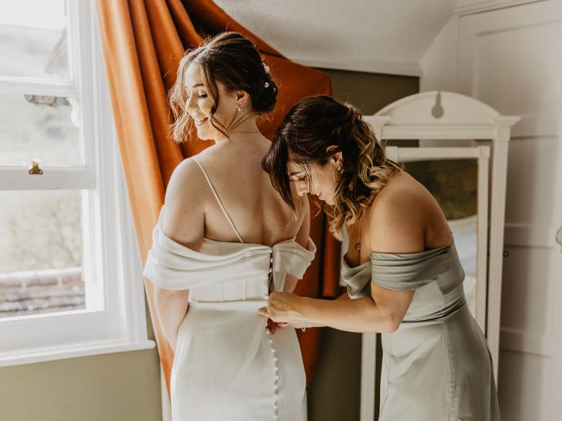getting ready suite at Tottington Manor on the day of your wedding