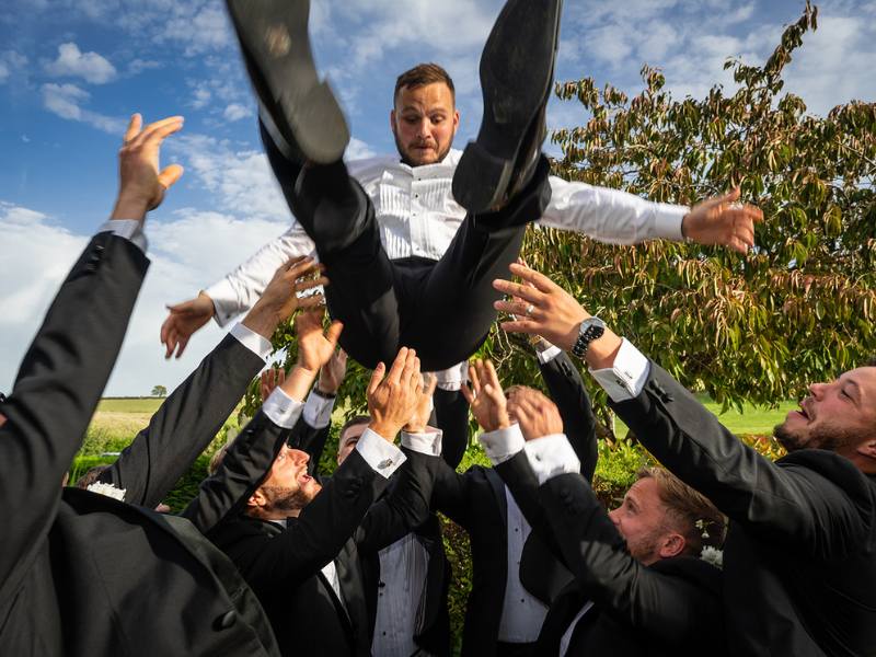 Best Grooms men Wedding Photograph at Tottington Manor in the South Downs National Park